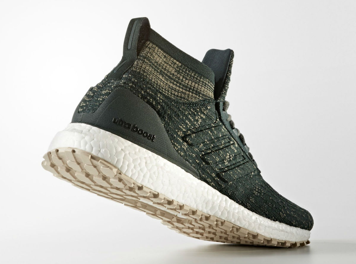 Adidas Ultra Boost ATR Mid Green Tan Release Date Lateral