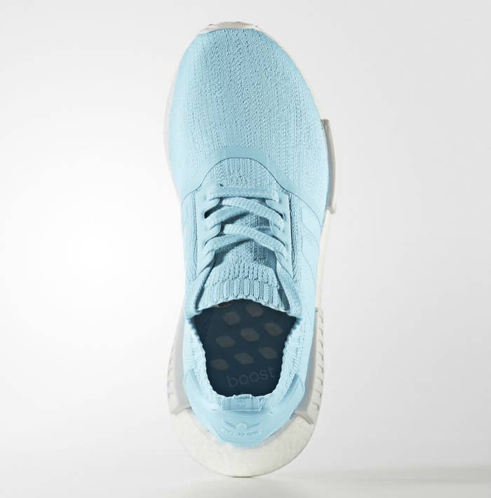 Adidas NMD R1 Primeknit Ice Blue Release Date Top BY8763