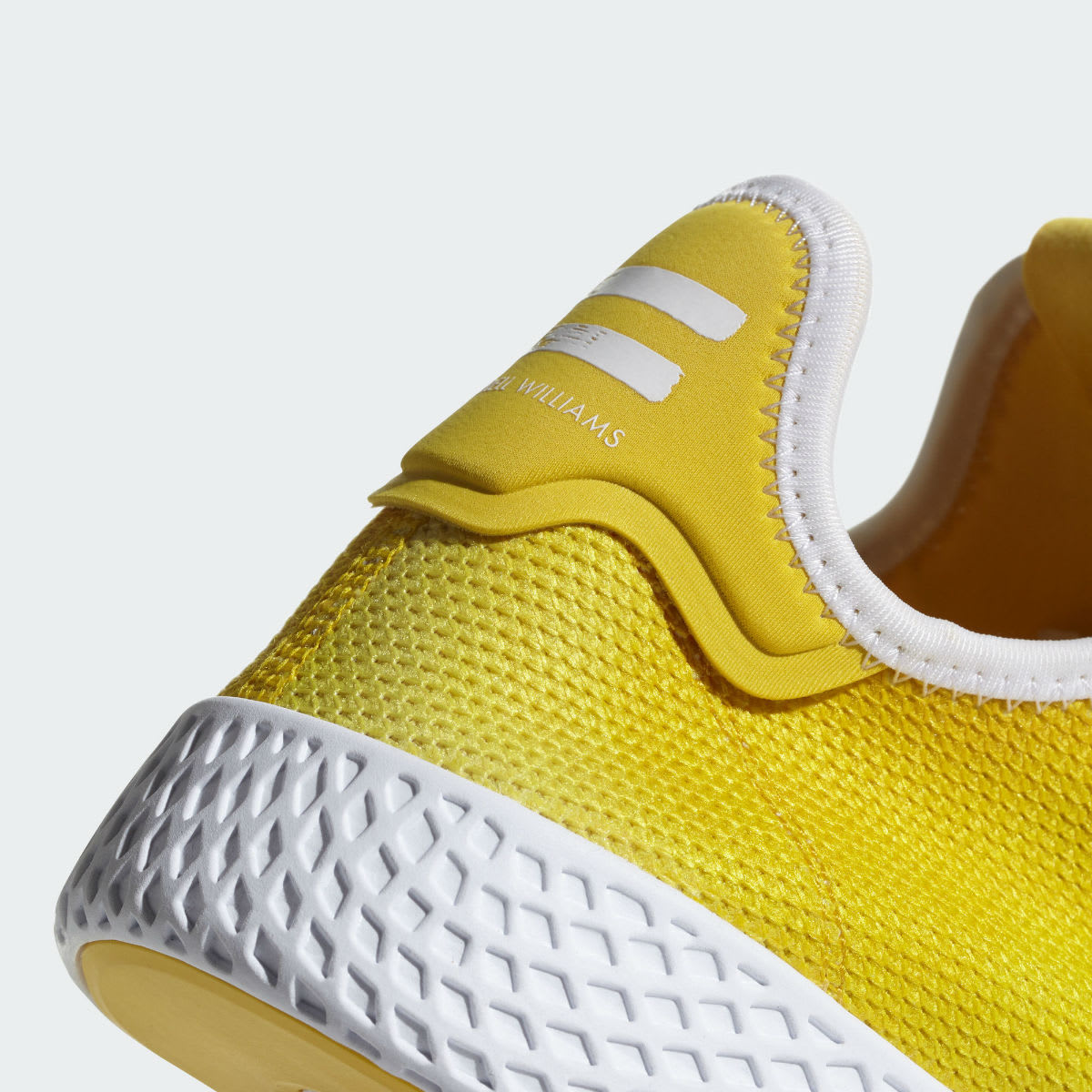 Pharrell x Adidas Tennis Hu Holi Bright Yellow Release Date DA9617 Heel