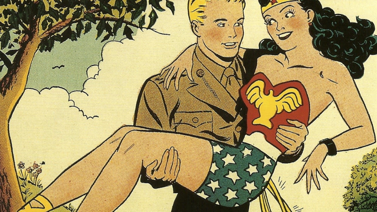 Captain Steve Trevor and Wonder Woman