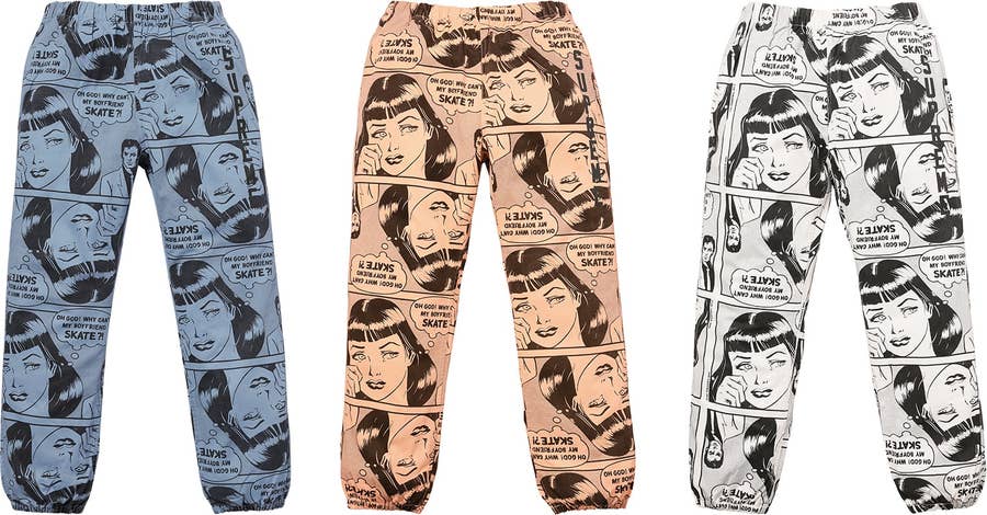 Supreme best sale comic pants