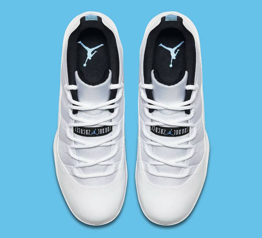 Jordan 11 columbia cleats hot sale