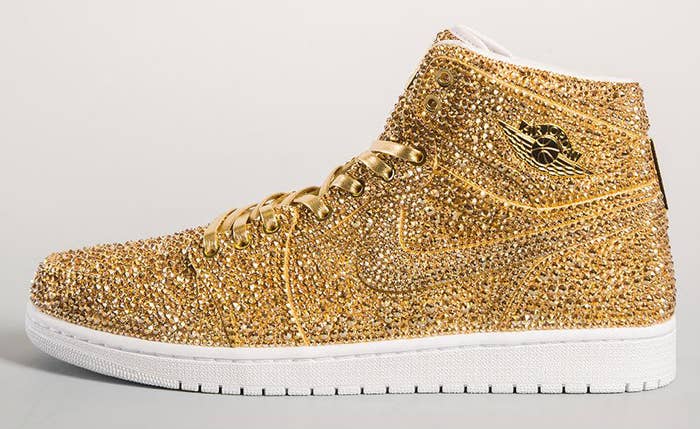 Crystal Air Jordan 1 Gold by Daniel Jacob