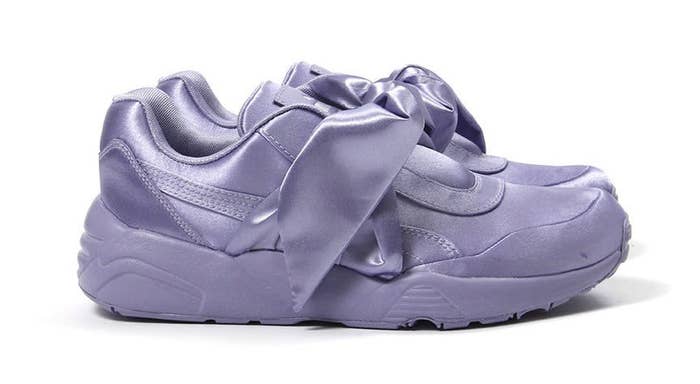 Lavender Puma Rihanna Bow Sneakers