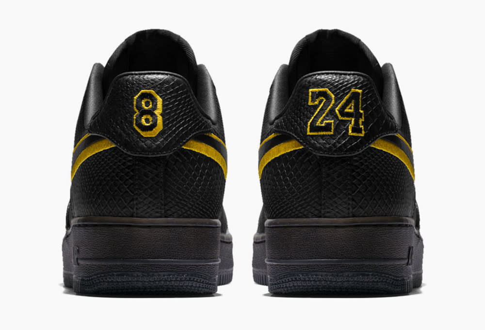 Nike Kobe Air Force 1 Black Mamba Heel