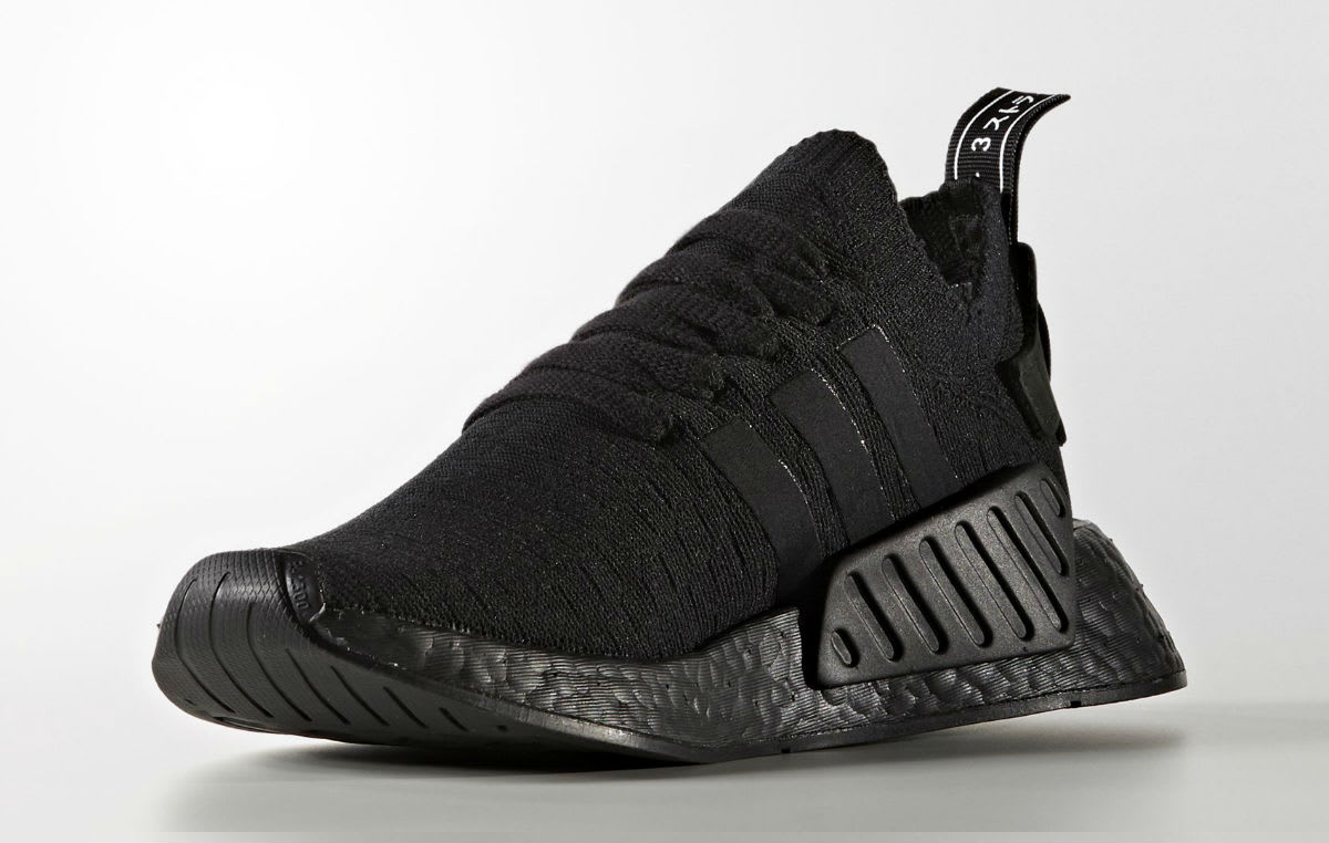Adidas NMD R2 Triple Black Release Date Medial BY9525