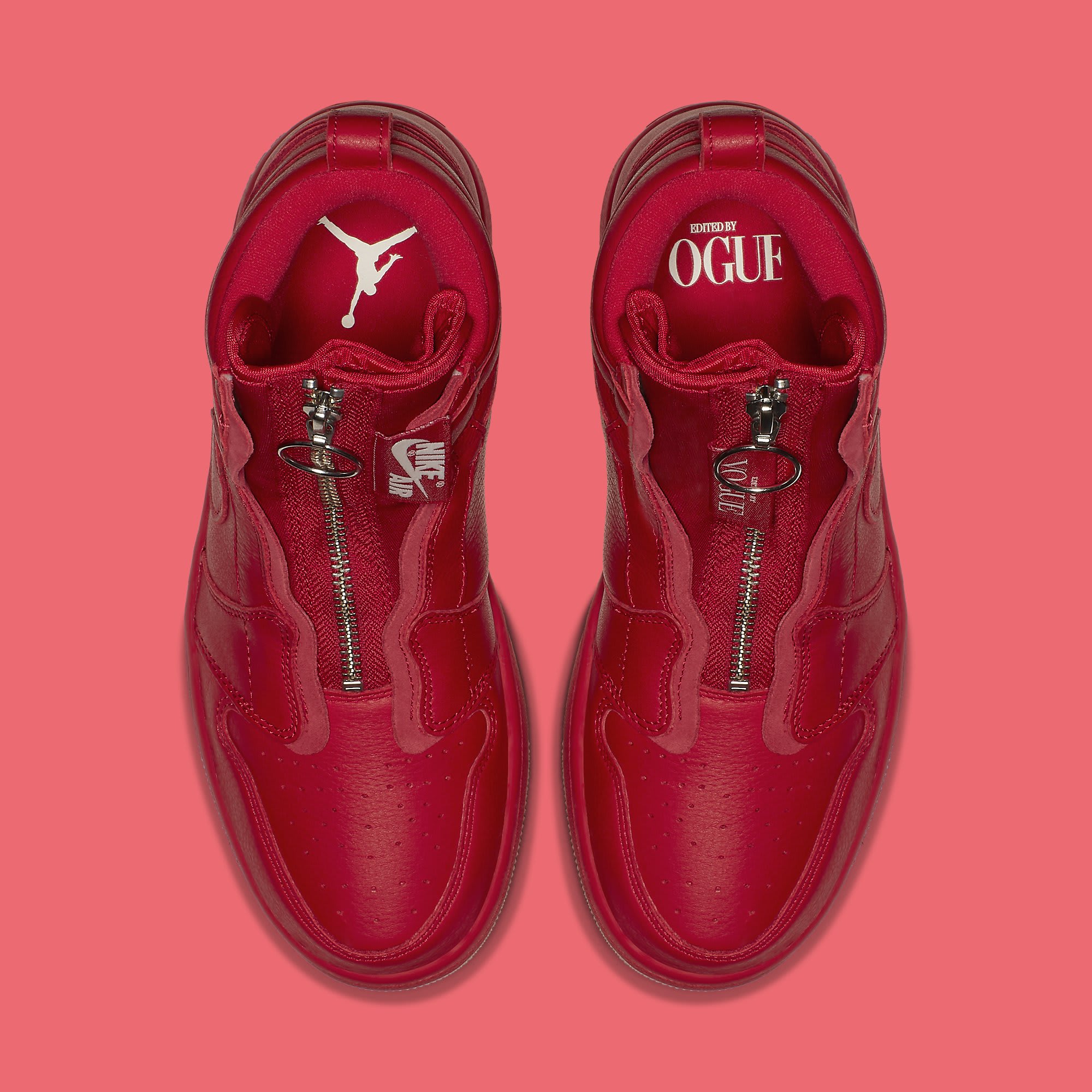 Vogue x Air Jordan 1 Zip AWOK University Red Top
