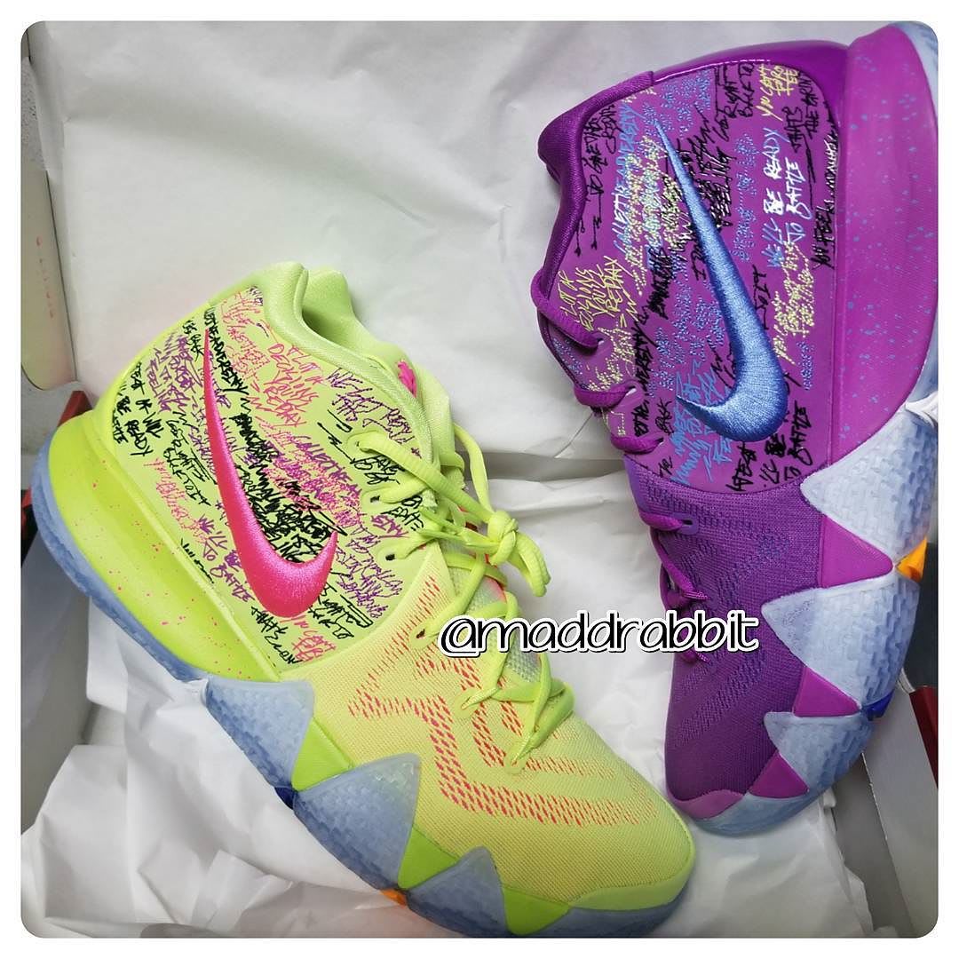 Nike Kyrie 4 Confetti Multicolor Yellow Purple Release Date 943806-900