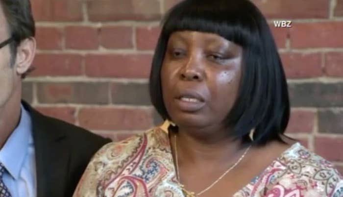 Ursula Ward, mother of Odin Lloyd, speaks with reporters following Aaron Hernandez's death.