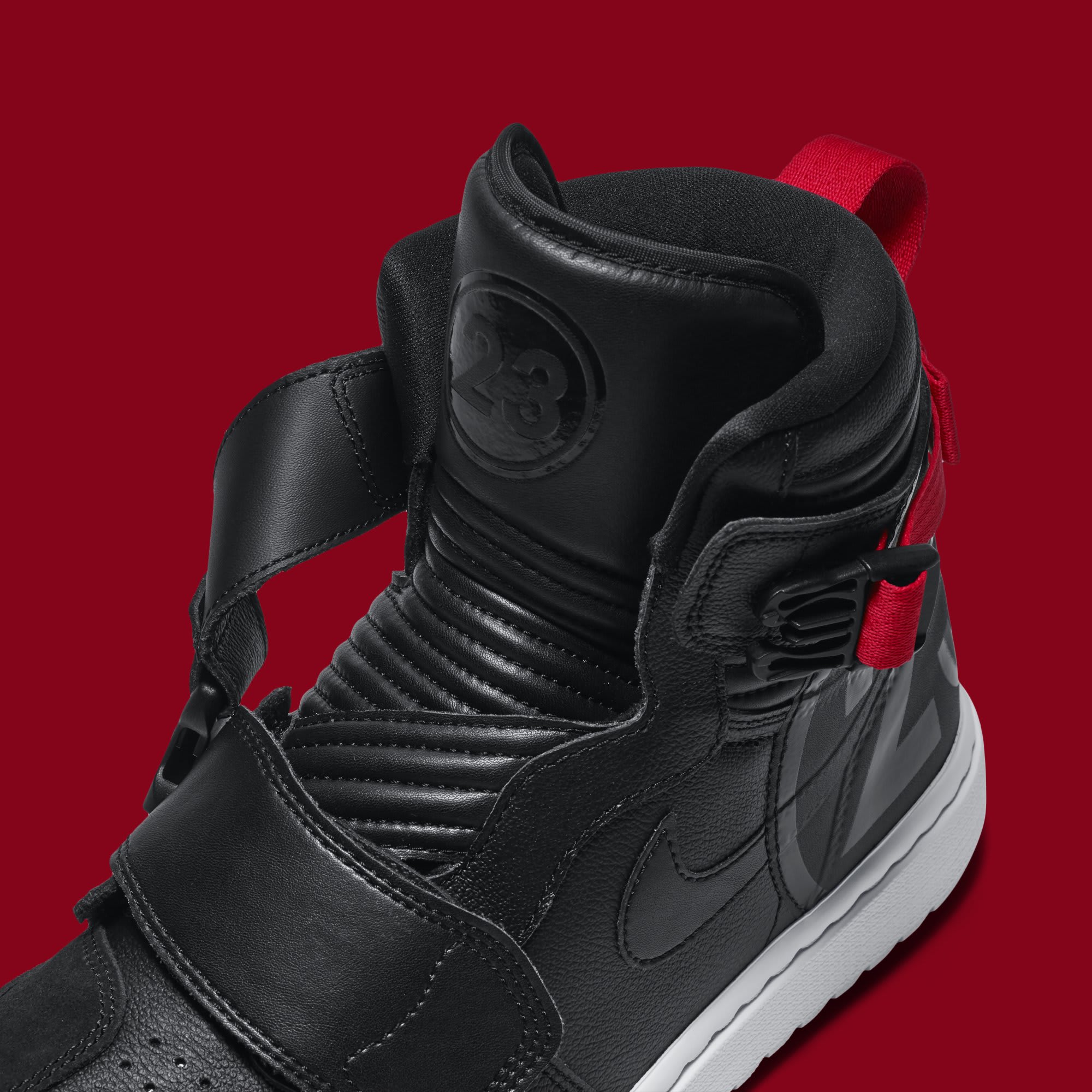 Air Jordan 1 Motorsports &#x27;Black/Red&#x27; AT3146-001 (Detail)