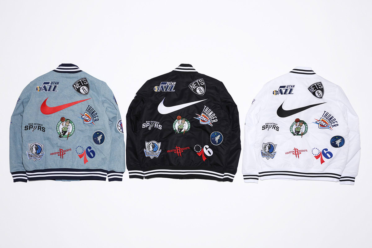Supreme x Nike x NBA Warm-Up Jackets (Back)
