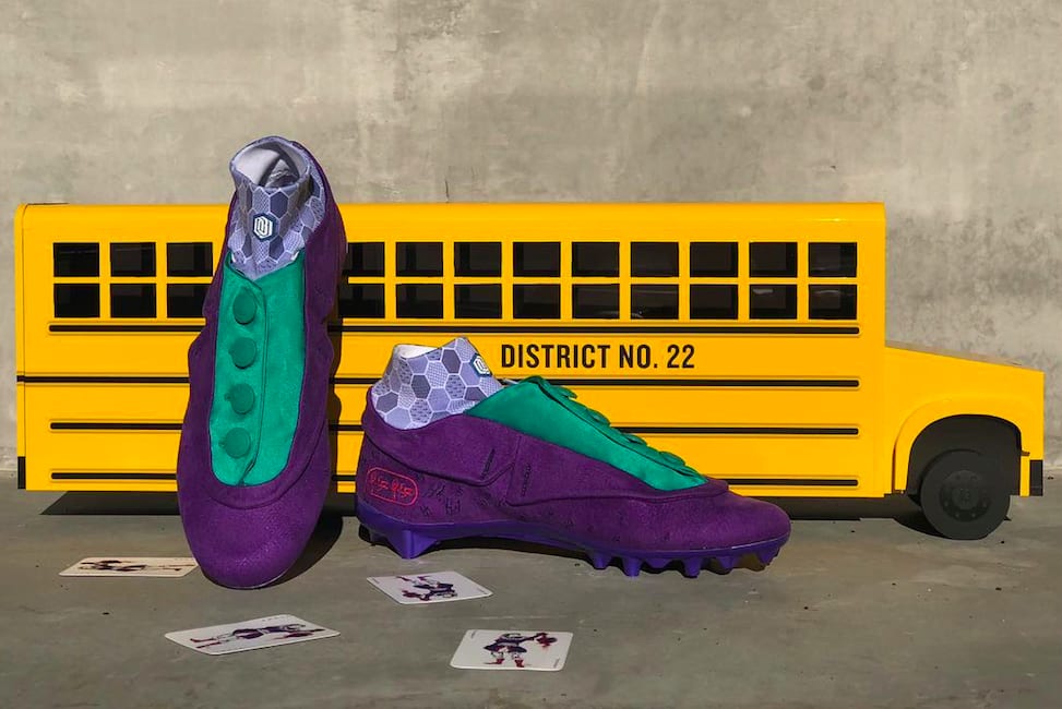 Detailed Look at OBJ's Joker-Inspired PE Cleats