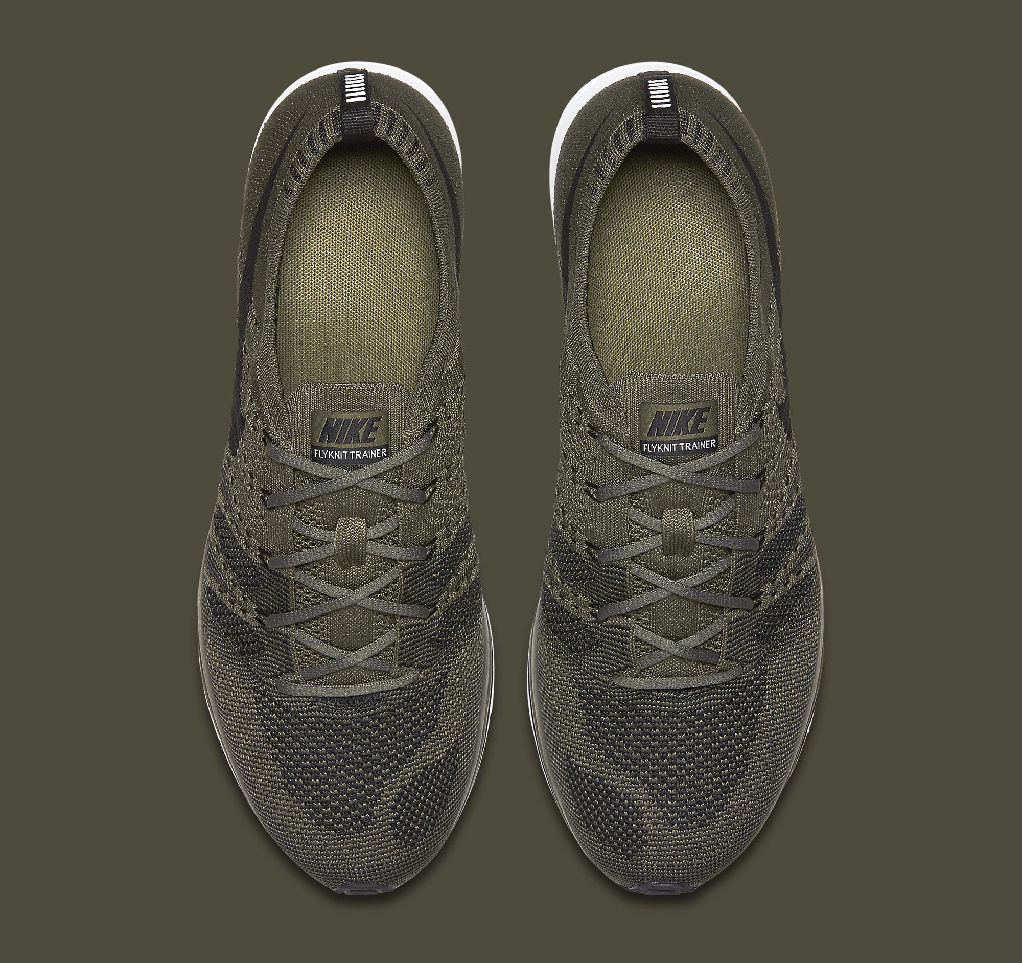 Nike Flyknit Trainer Olive AH8396-200 Top