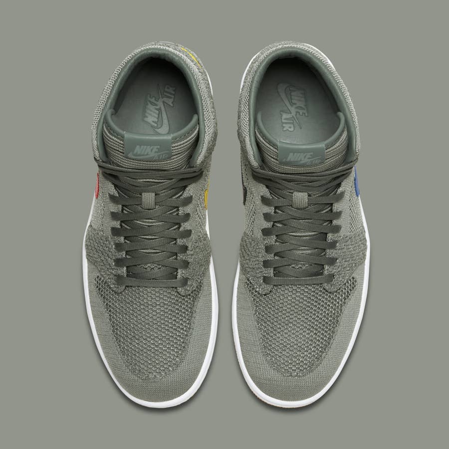 Closer Look at the Clay Green Air Jordan 1 Flyknit Complex