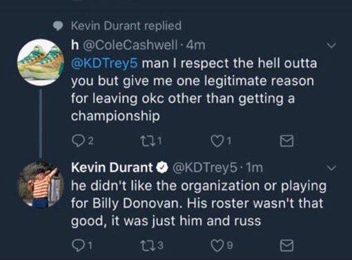 kevin durant on twitter
