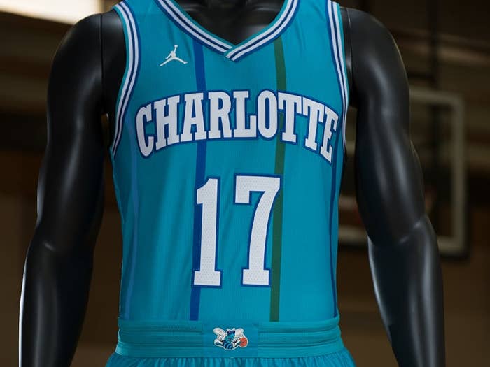 Charlotte Hornets Nike Classic Edition Throwback Jersey 2