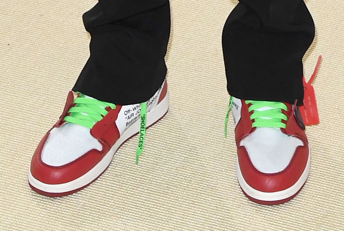 Virgil Abloh Wears Off-White Air Jordan 1 'UNC' to Met Gala