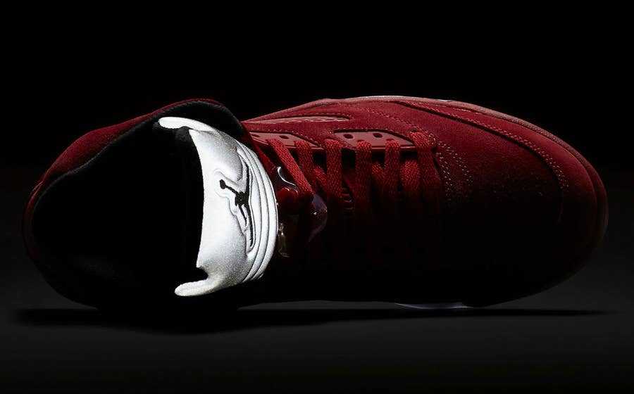 Red Suede Air Jordan 5s for the Whole Family Complex