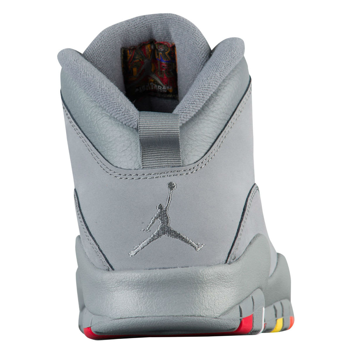Air Jordan 10 X Cool Grey Release Date 310805-022 Heel