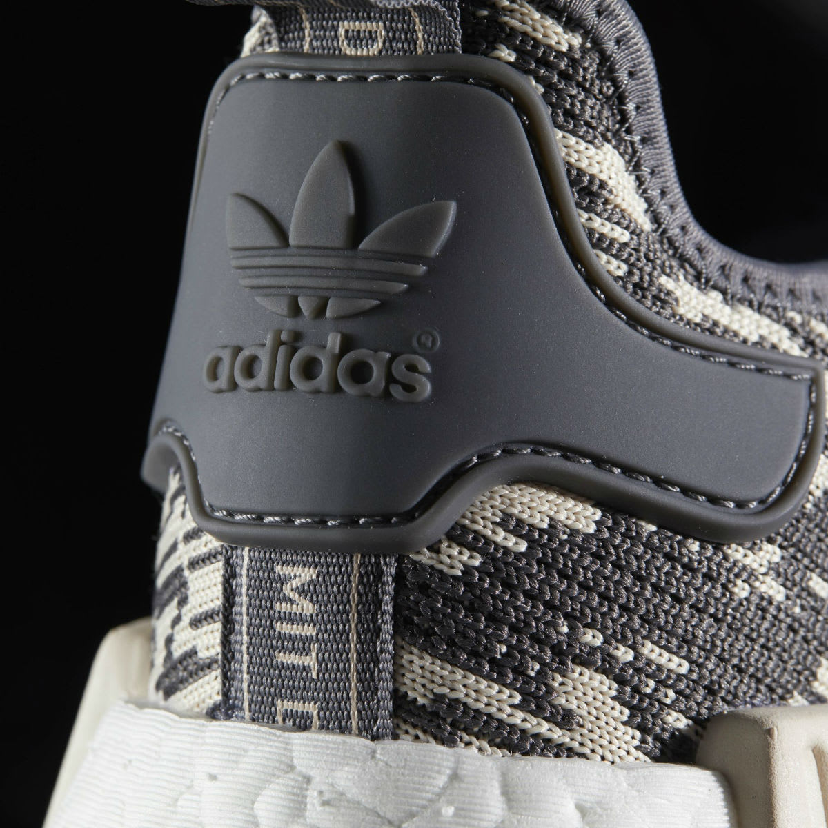 Adidas NMD Grey Linen Camo Release Date Heel