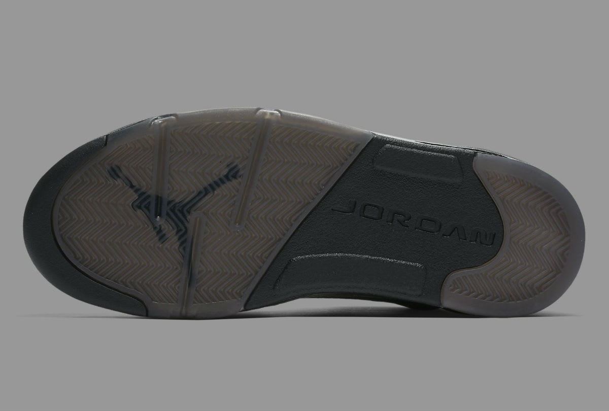Air Jordan 5 Premium Black Release Date Sole 881432-010