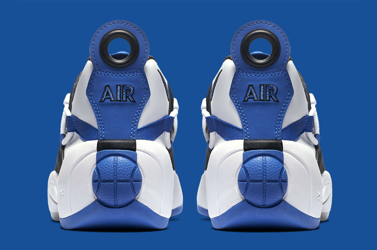 Nike Air Swoopes 2 II White Blue Release Date 917592-101 Heel