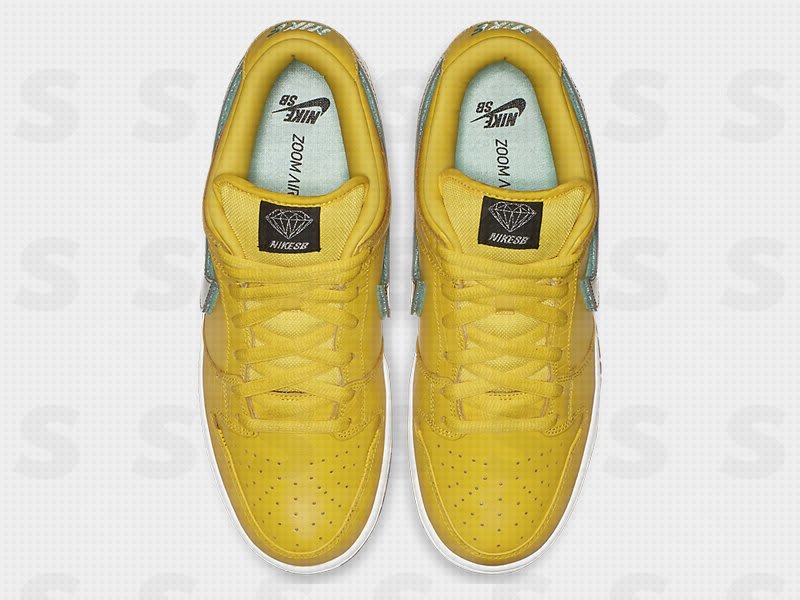 Diamond Supply Co. x Nike SB Dunk Low &#x27;Yellow&#x27; (Top)