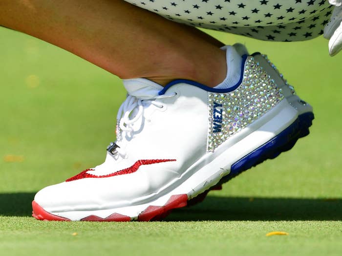 Michelle Wie Nike FI Flex Swarovski Crystal Golf Shoes
