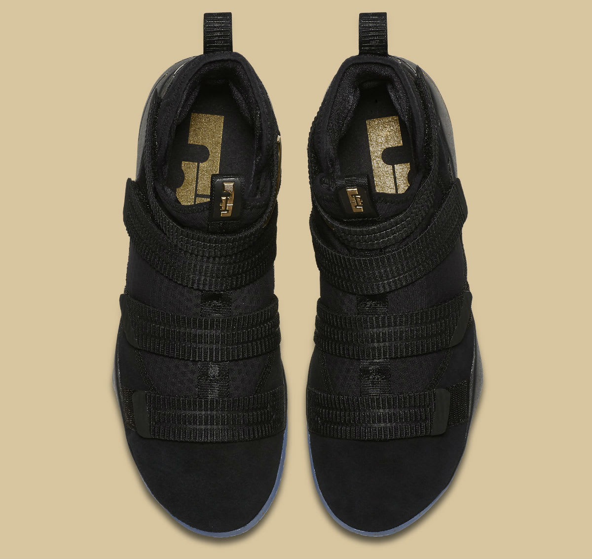 Nike LeBron Soldier 11 SFG Black/Gold Finals Release Date Top