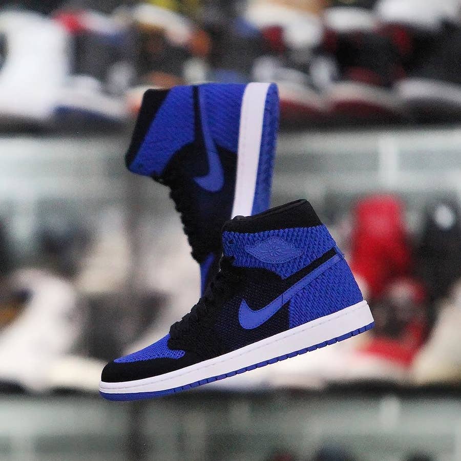 A Look at the 'Royal' Air Jordan 1 Flyknit From Every Angle | Complex