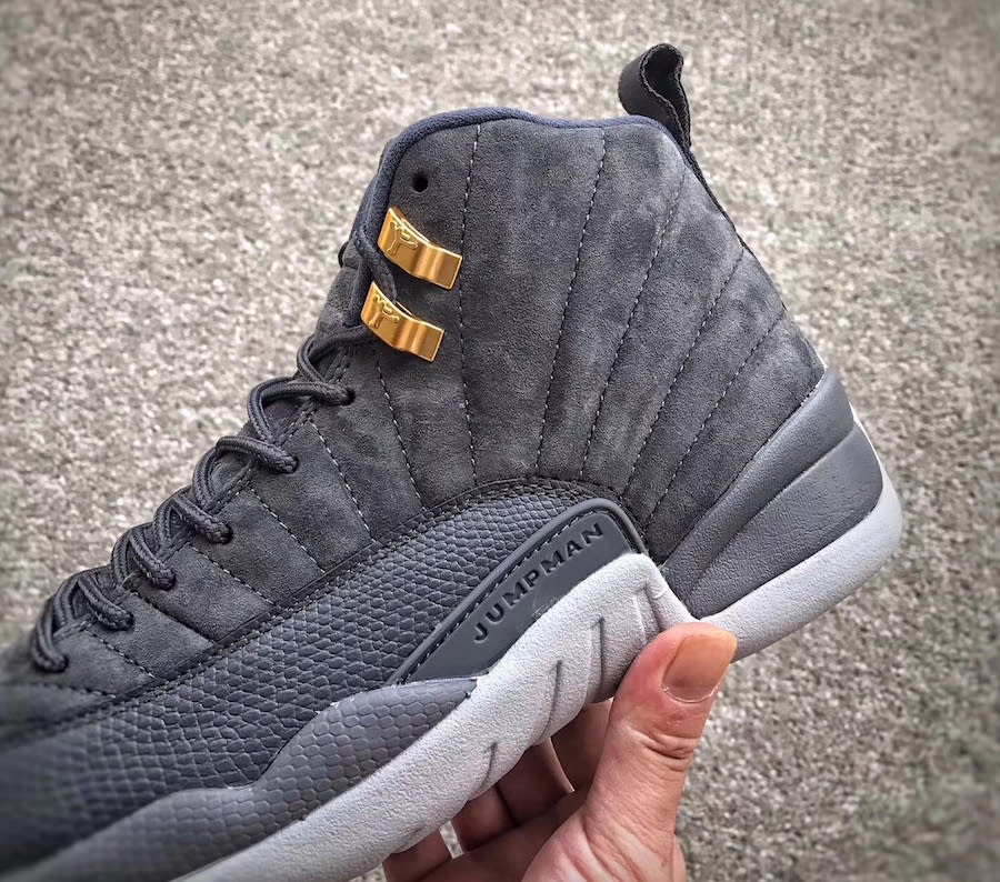 Grey suede 12 on sale jordans