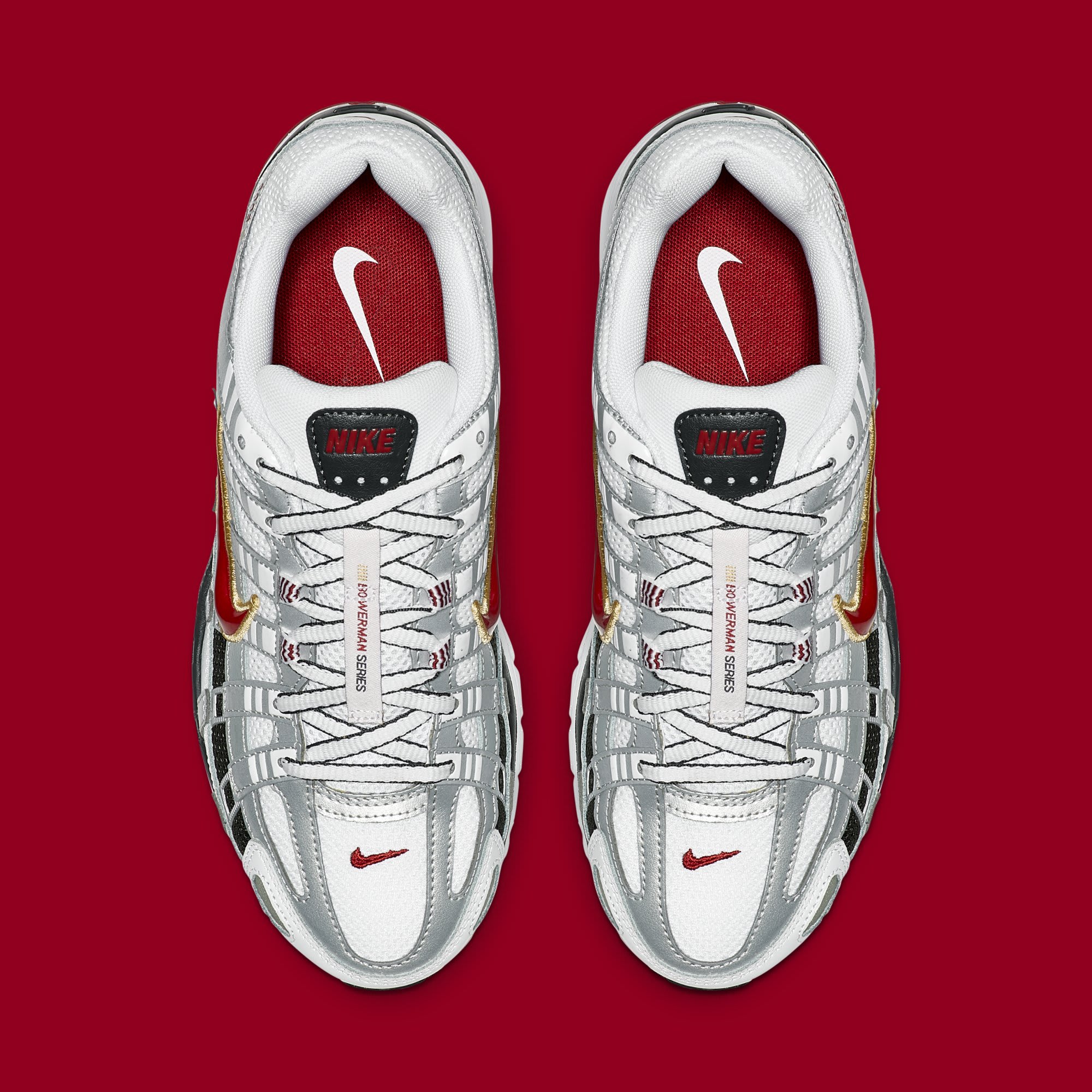 Nike P-6000 CNPT &#x27;Metallic Silver/White/University Red&#x27; BV1021-101 (Top)