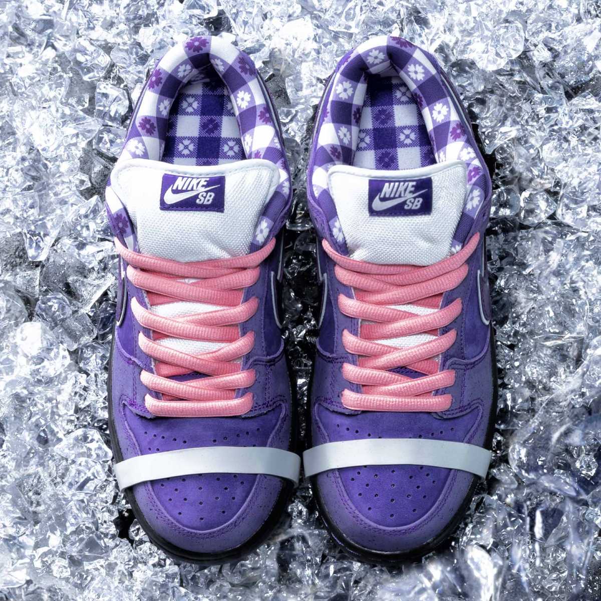 Purple lobster pink store laces