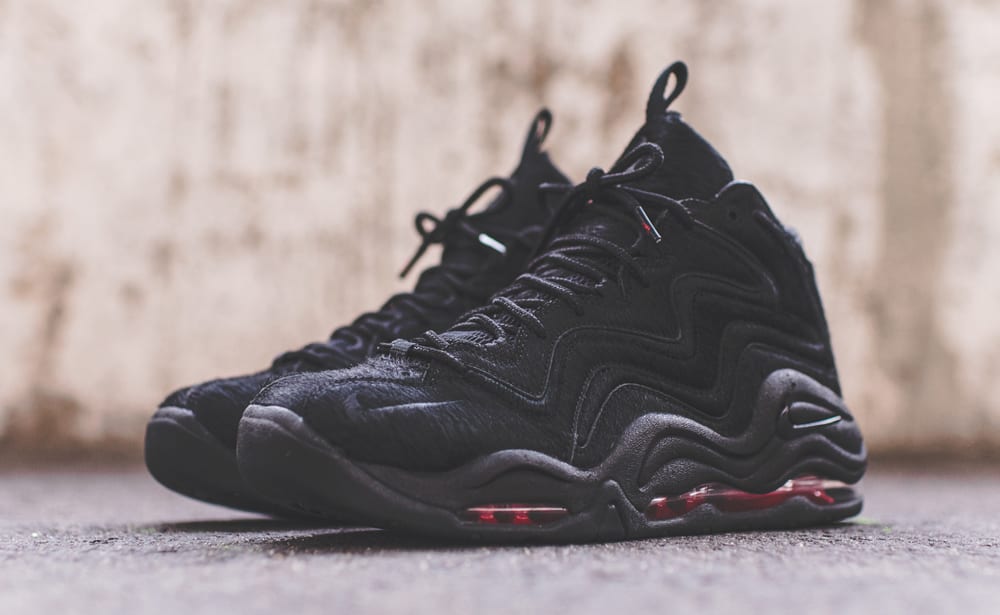 Kith Nike Pippen 1 Black Red Pony Hair 2