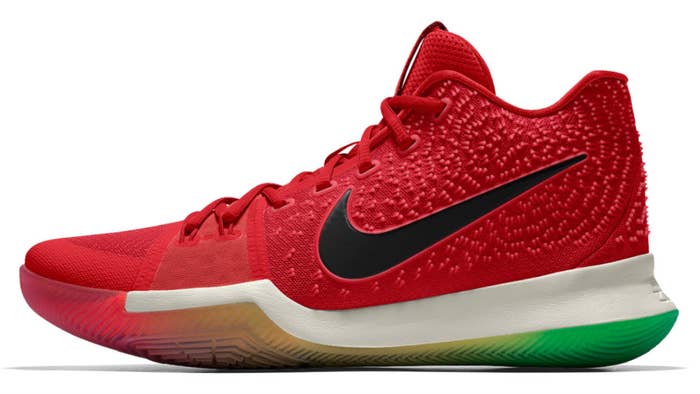 NIKEiD Kyrie 3 Release Date Red