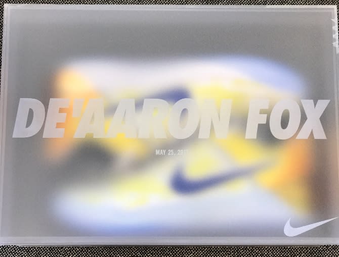 DeAaron Fox Nike Kobe AD Dragon Ball Box
