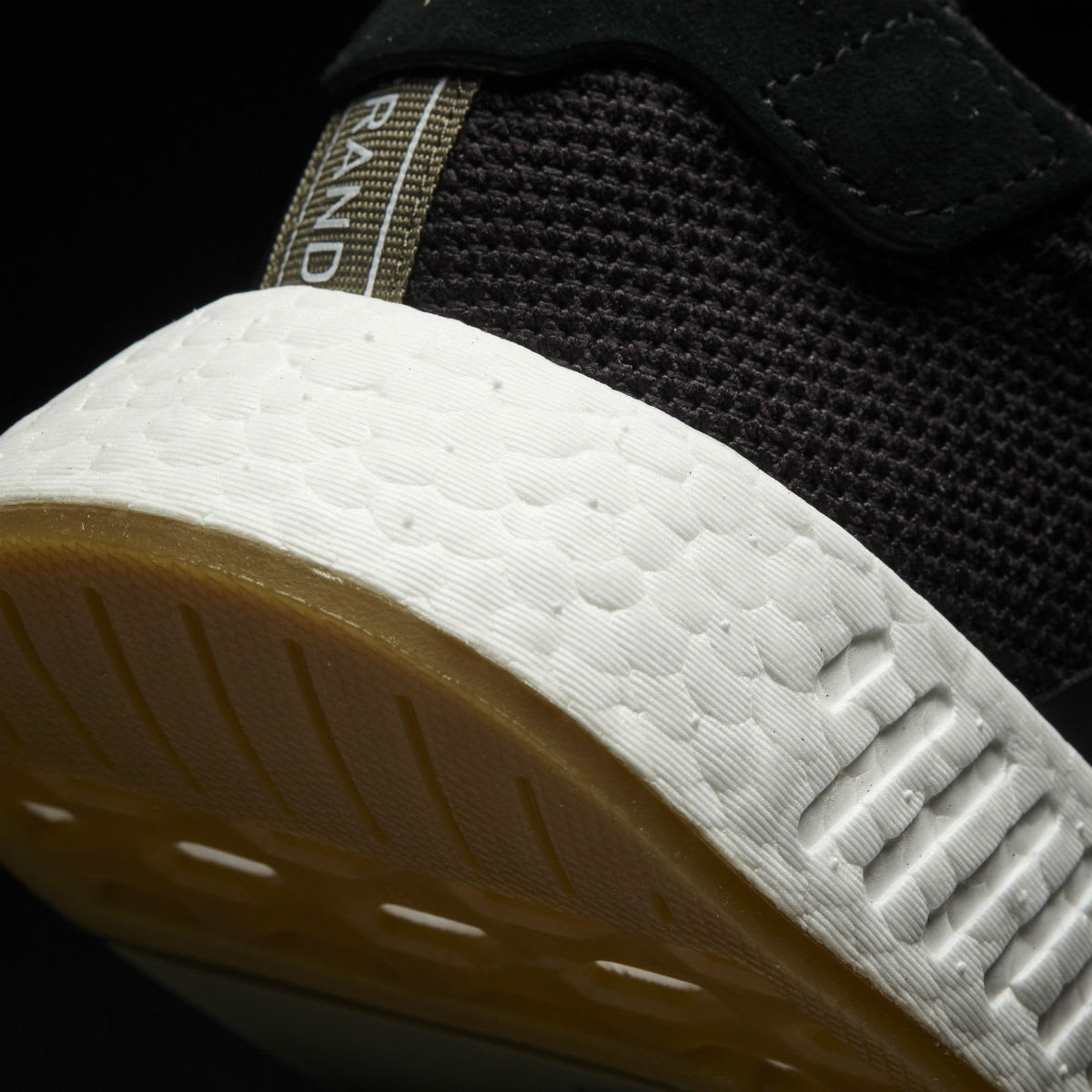 Adidas NMD_R2 Black Gum Release Date Heel BY9917