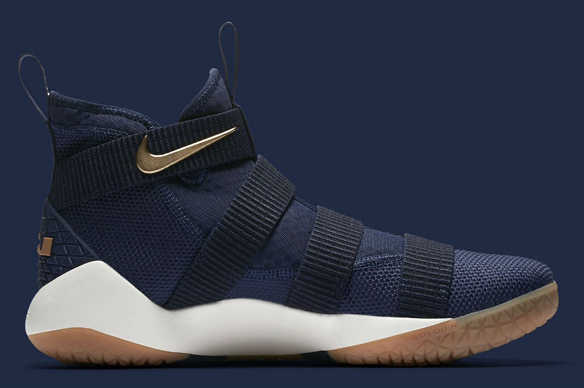 Nike LeBron Soldier 11 Cavs Navy Release Date Medial 897644-402