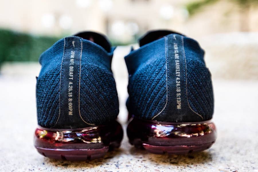 Nike Made Saquon Barkley Custom VaporMax Sneakers for Draft Day