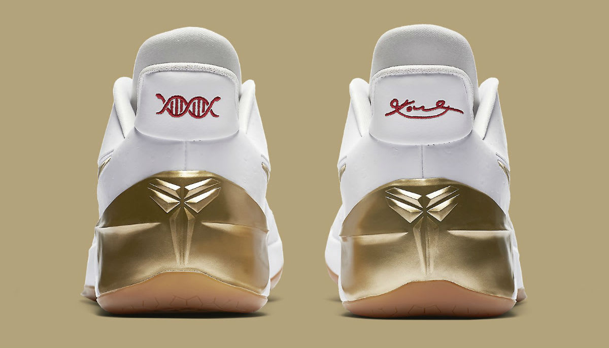 Nike LeBron Soldier 11 White Metallic Gold Black Release Date Heel 852425-107