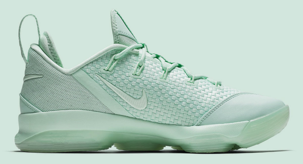Nike LeBron 14 Low Green Release Date Medial 878635-300