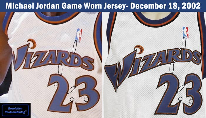 Michael Jordan Washington Wizards Jersey Comparison