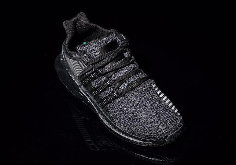 Triple Black Adidas EQT Support 93/17 Boost