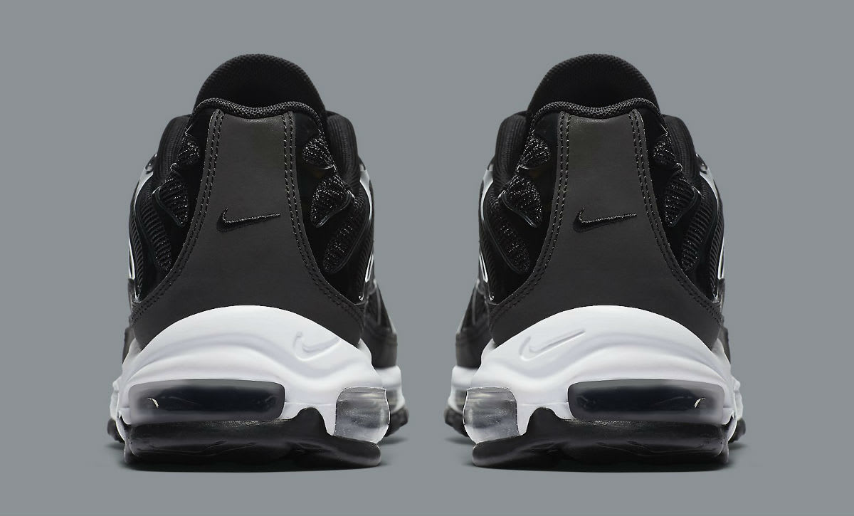 Nike Air Max Plus 97 Black/White Release Date Heel AH8144-001