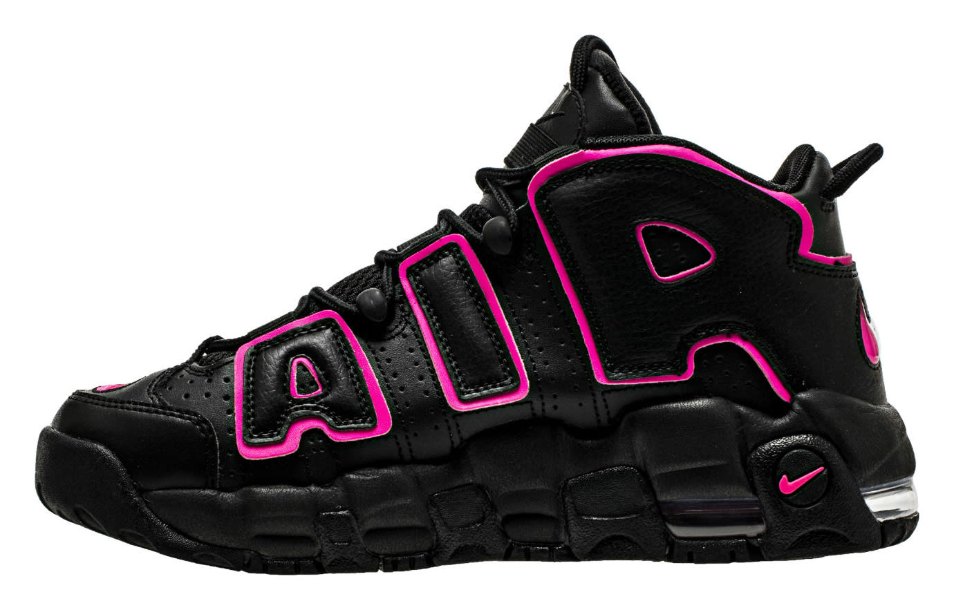 Nike Air More Uptempo Black Pink 415082-003 Medial