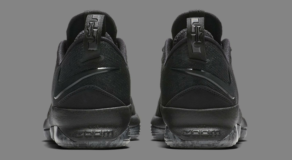 Nike LeBron 14 Low Triple Black Release Date Heel 878635-002