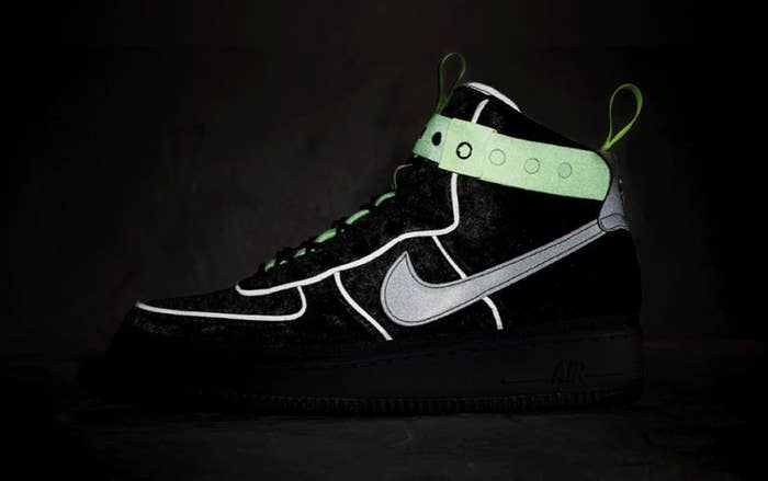Magic Stick x Nike Air Force 1 High &#x27;Black Velvet&#x27; 2