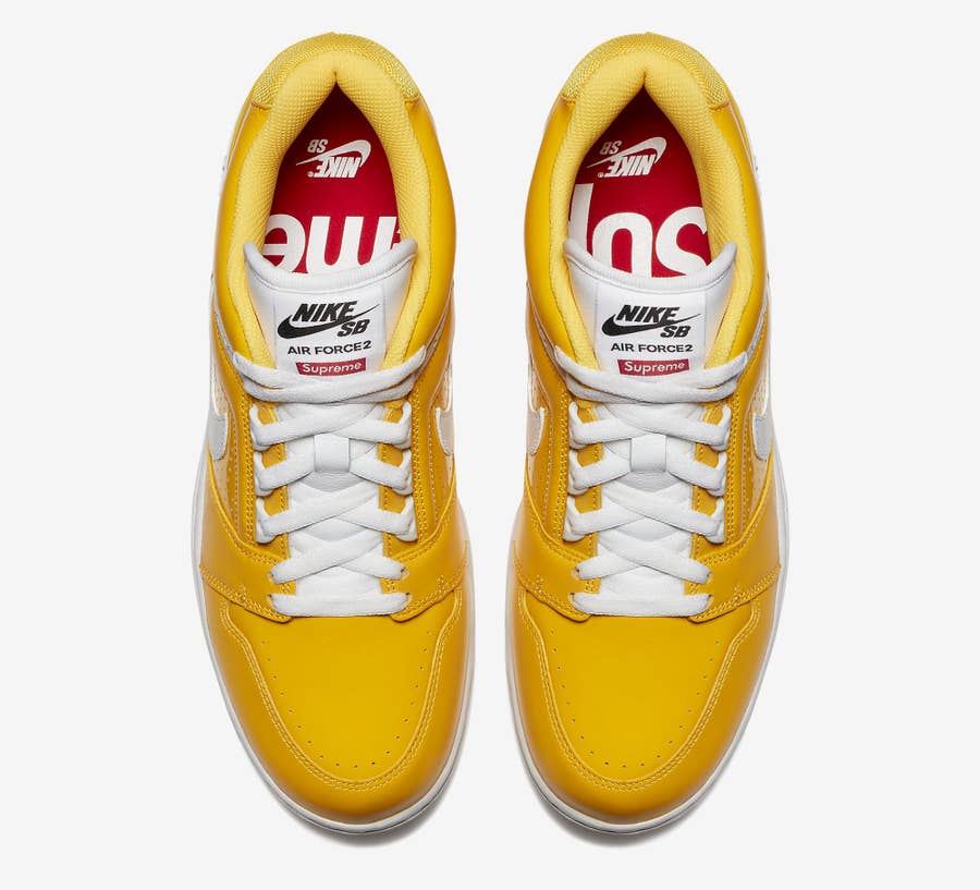 Yellow supreme air force 2 outlet