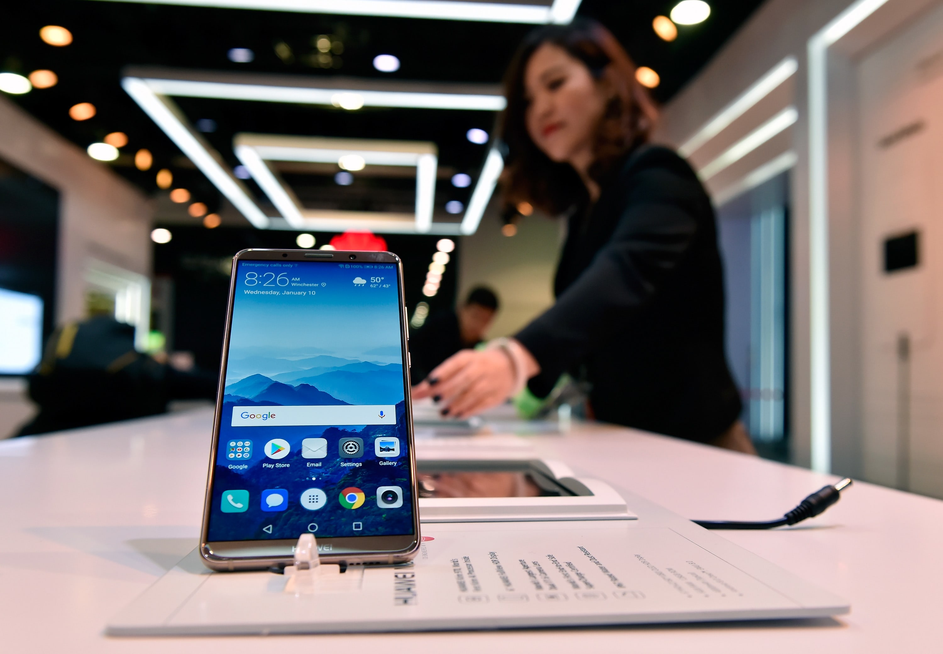 Huawei Mate 10 Pro at CES 2018
