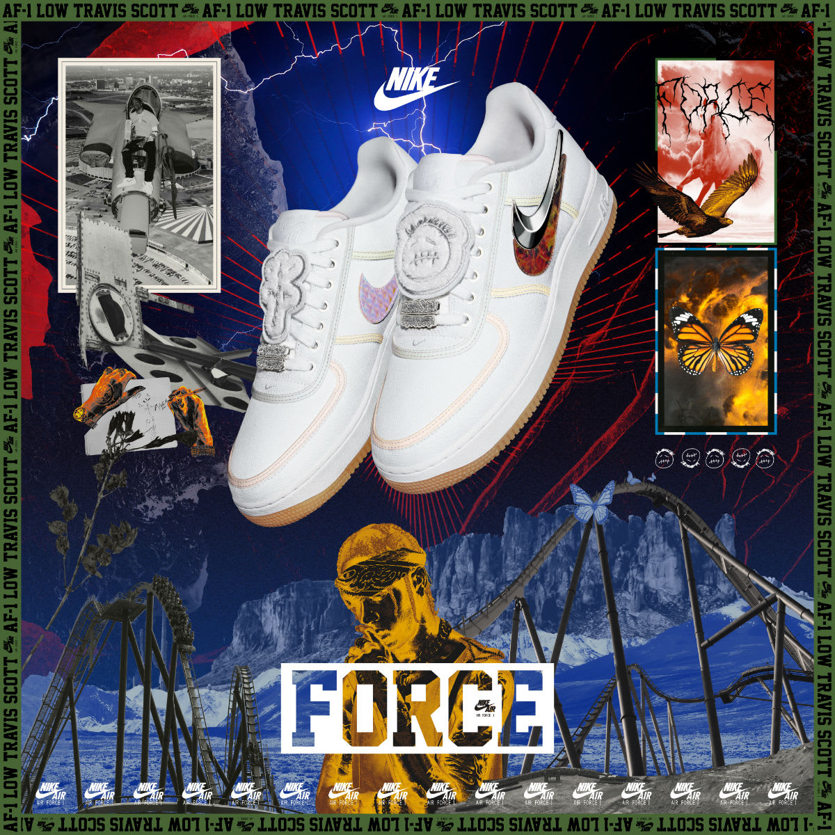 Travis Scott x Nike Air Force 1 Low Poster